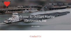 Desktop Screenshot of dehartmarine.com